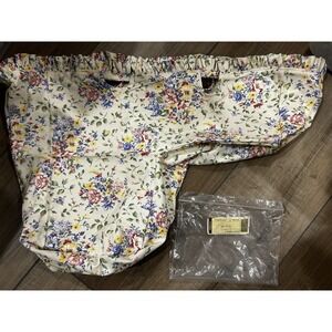 Longaberger Odds & Ends Step It Up Basket Liner Spring Floral Fabric New Stair